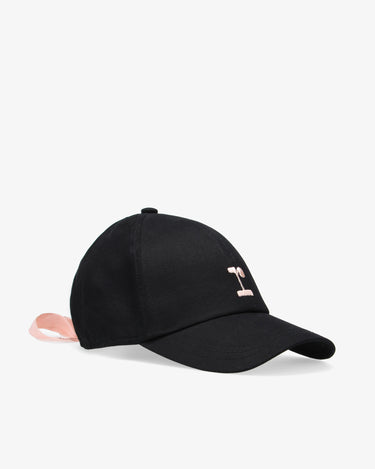 Signature bow cap 蝴蝶結棒球帽 - 黑