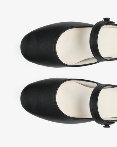 Pina Mary Janes by Kaia Gerber 低跟瑪莉珍鞋 - 黑