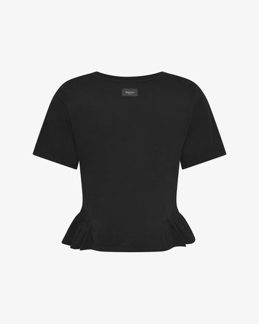 Pleated T-shirt 立體擺褶短袖 T 恤 - 黑