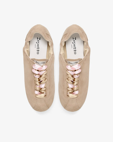 Silk Tennis Sneakers 絲質網球運動鞋 - 米色