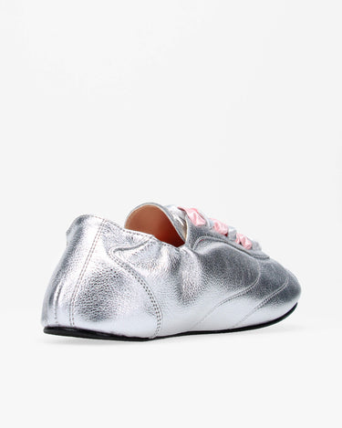 Silk Tennis Sneakers 絲質網球運動鞋 - 銀